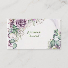 LILA ROSE GESCHÄFTSKARTE VISITENKARTE
