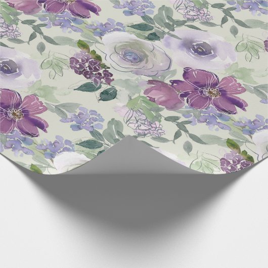 Lila Rose Geschenkpapier (Ecke)