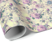 Lila Rose Geschenkpapier (Rolleneckpunkt)