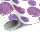 Lila Rose Geschenkpapier (Rolleneckpunkt)