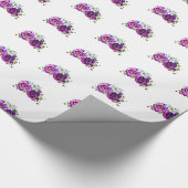 Lila Rose Geschenkwrap Geschenkpapier (Ecke)