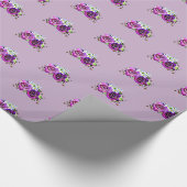 Lila Rose Geschenkwrap Geschenkpapier (Ecke)