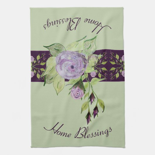 Lila Rose Geschirrtuch (Vertikal)