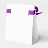 Lila Rose gestufte Blumenkuchen-Gefallen Geschenkschachtel (Rückseite)