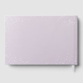 Lila Rose Gold Elegantes Dress Brautparty Gästebuch (Rückseite)