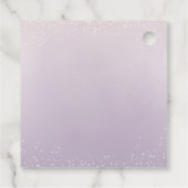 Lila Rose Gold Elegantes Dress Brautparty Geschenkanhänger (Rückseite)