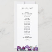 Lila Rose Gold Geometric Frame Wedding (Rückseite)