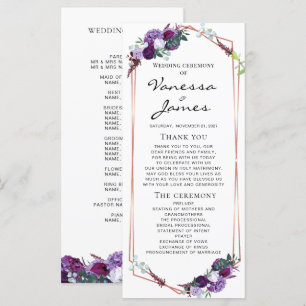 Lila Rose Gold Geometric Frame Wedding
