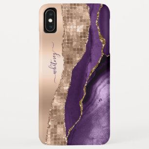 Lila Rose Gold Liquid Tinte Marmor Elegant Case-Mate iPhone Hülle