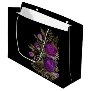 Lila Rose Große Geschenktüte