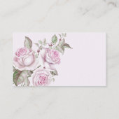 Lila Rose Hochzeit Begleitkarte (Rückseite)