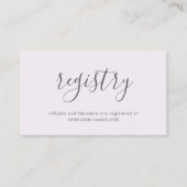 Lila Rose Hochzeit Begleitkarte (Vorderseite)