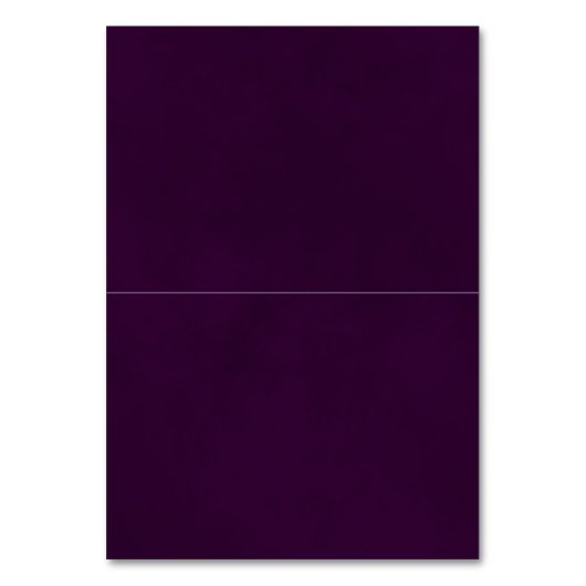 Lila Rose Hochzeit DIY Falten Platzkarte mit Mahlz Tischnummer (Rückseite)