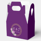 Lila Rose Hochzeit Geschenkschachtel (Geöffnet)