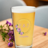 Lila Rose Hochzeit Glas