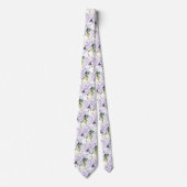 Lila Rose Hydrangeas Neck Tie Krawatte (Vorderseite)