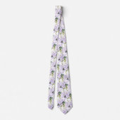Lila Rose Hydrangeas Neck Tie Krawatte (Rückseite)