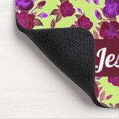 Lila Rose in Gelb Mousepad (Ecke)
