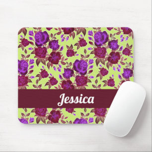 Lila Rose in Gelb Mousepad