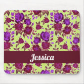 Lila Rose in Gelb Mousepad (Vorne)