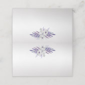 Lila Rose in Silver Grau Platzkarten (Außenseite Aufgefaltet)