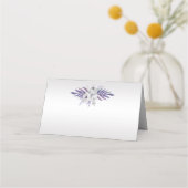 Lila Rose in Silver Grau Platzkarten (Vorderseite)
