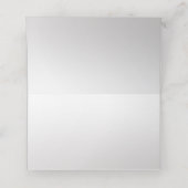 Lila Rose in Silver Grau Platzkarten (Innenseite Aufgefaltet)