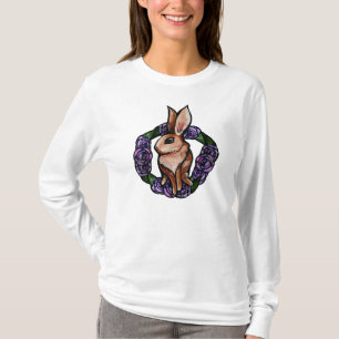 Lila Rose Kaninchen Natur Liebhaber Osterfrühling T-Shirt