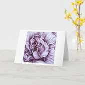 Lila Rose Karte (Gelbe Blume)