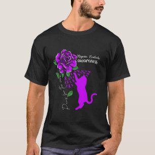 Lila Rose Katzenpaws zur Heilung Migräne Kopfschme T-Shirt