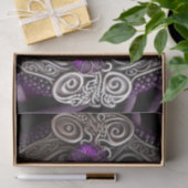 Lila Rose Keltisches Knotpapier Seidenpapier (Geschenk)