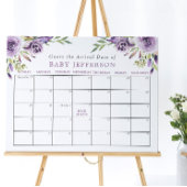 Lila Rose Kinderdusche Ratschlag Fälligkeitsplan Poster