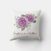 Lila Rose Kissen (Rückseite)