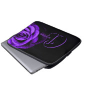 Lila Rose Laptopschutzhülle (Vorne Knopf)