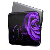 Lila Rose Laptopschutzhülle (Vorderseite Links)