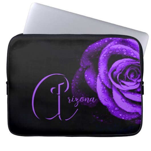 Lila Rose Laptopschutzhülle (Vorderseite)