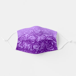 Lila Rose Lavendel Wasserfarbenmuster Mund-Nasen-Maske Aus Stoff