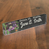 Lila Rose Lenten Namensplakette (Seite)