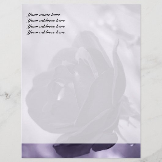 Lila Rose Letterhead-Design Briefbogen (Vorderseite)