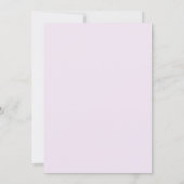 Lila Rose Lilac Wasserfarben Einladung (Rückseite)
