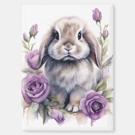 Lila Rose Love Oared Bunny Rabbit Magnet