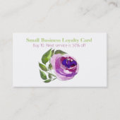 Lila Rose Loyalitätskarte Terminkarte (Vorderseite)