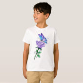 Lila Rose mit Butterfly T-Shirt (Vorne ganz)