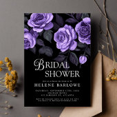 Lila Rose Moody Dark Gothic Brautparty Einladung