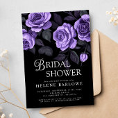 Lila Rose Moody Dark Gothic Brautparty Einladung