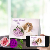 Lila Rose Muttertagskarte Kavalier King Dog