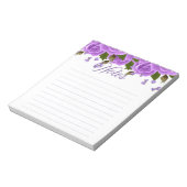 Lila Rose Notepad Notizblock (Rotiert)