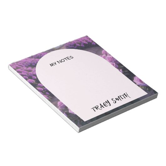 Lila Rose Notizblock (angewinkelt)