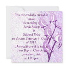 Lila Rose Personalisiert Hochzeitseinladungen