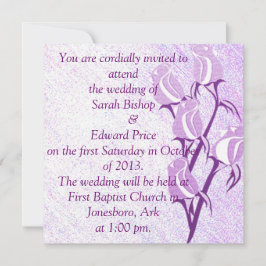 Lila Rose Personalisiert Hochzeitseinladungen Einladung